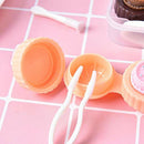 1Pc Cartoon Cake Contact Lenses Box Beauty Case Refillable Bottles Travel C
