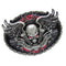 Men Western Cowboy Skeleton Head Belt Buckle Belt Buckle New 3.5 X 2.6in