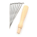8pcs/set Needle Felting With Wooden Handle Starter Wool Felt DIY Tool Craft JR