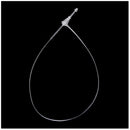 500 Pieces White Snap Lock Pins Loop Price Tag Fastener 7" 180mm
