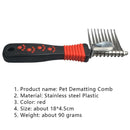 Pet Cat Dog Long Hair Deshedding Comb Grooming Brush Rakes Tool Pet Supplies