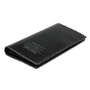 Men's Long Business Faux Leather Wallet Credit Cards Holder (Black)