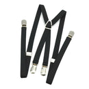 Men X Back Suspender Adjustable Strap Non-slip 4 Clips Trousers Pants Braces