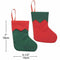 12 packs of 7 inch twill mini Christmas stockings gift card holder, small r H3F7