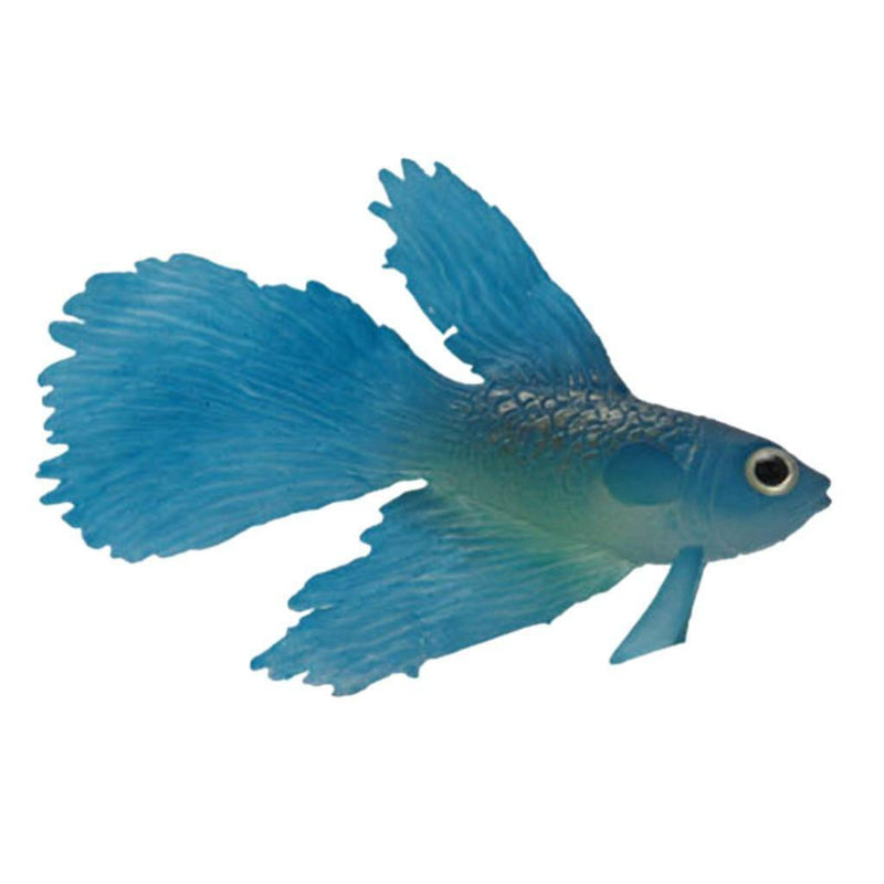 Artificial Silicone Glowing Effect Fish Betta Aquarium Fish Tank Home Decor Blue