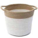 Creative Cotton Rope Art Storage Bucket Desktop Debris Cleaning Storage BaskJ9L7