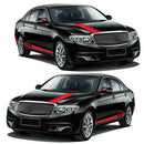 Racing Stripe Car Stickers Side Skirt Mirror Hood Decals Styling Accessories