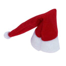 10pcs Santa Claus Hat Red Wine Soft Christmas Bottle Cover For Christmas