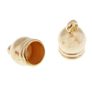 100Pcs/lot End Cap Bead Stopper DIY Fit 10mm Leather Cord Jewelry Finding