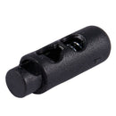 10 x Plastic Barrel Cylinder Stoppers Toggle Cord Locks Black Z7U3