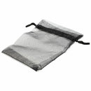 100 black Organza Wedding Favour Bags Jewellery Pouches 9cm x 12cm I2M8