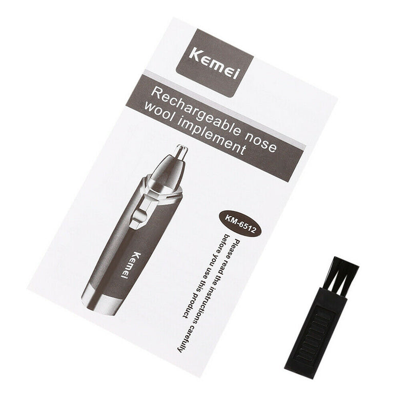 Electric Nasal Nose Hair Trimmer Clipper Rinse KM-6512 Cordless Nasal Shaver