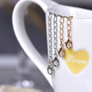 12 Pcs Stainless Steel Necklace Extender Bracelet Extender Extender Chain SeN2A7
