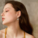 Women Shiny Crystal Ball Earrings Ear Drop Earrings Princess Ball Stud Earr Z2J6