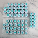 26Pcs Plastic Uppercase,Lowcase Letters&10Pcs Numbers Shape Cake Fondant Mo