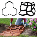2Pcs DIY Garden Pathway Stepping Stones Mold Pavement Driveway Brick Mould
