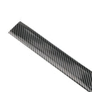 1m Carbon Fiber Look Rubber Car Bumper Lip Door Sill Protector (5cm Black)