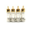 4pcs Goldplated RCA Male Plug HIFI Audio Cable Audio Video Connector Adapter FT