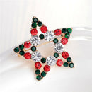 Great Star Crystal Rhinestone Snowman Christmas Brooch Pin Xmas Gift yxVGsp