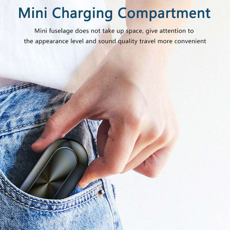 B5  Bluetooth 5.0 Headset Wireless Earphone Earbud Headphone W/Charging Case