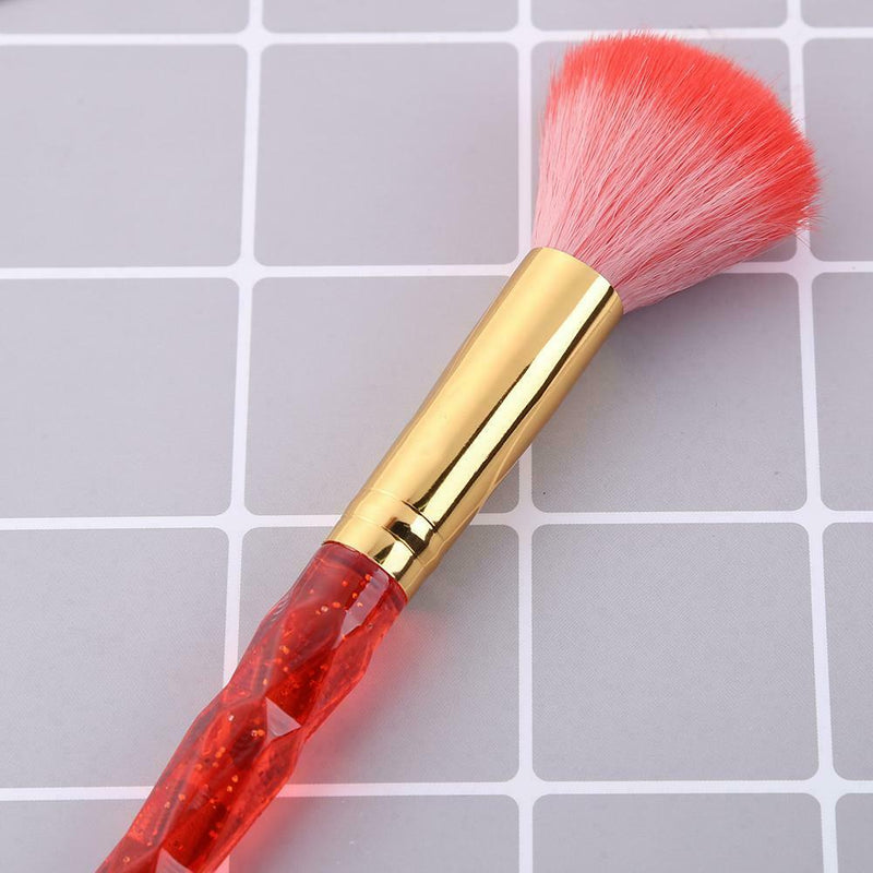 Diamond Makeup Brush Women Cosmetics Beauty Make Up Brush Tool (Red)