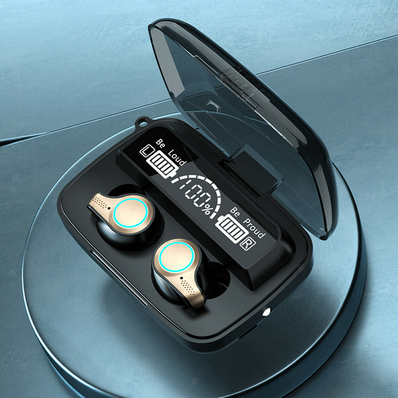 M18 Bluetooth 5.0 Earbuds Wireless Earphones in-Ear Headphones w/ Charging Case