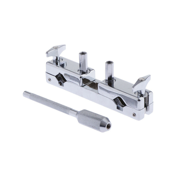 Professional Metal Cowbell Clamp Bracket Rod Set for Drummer Students Adults,