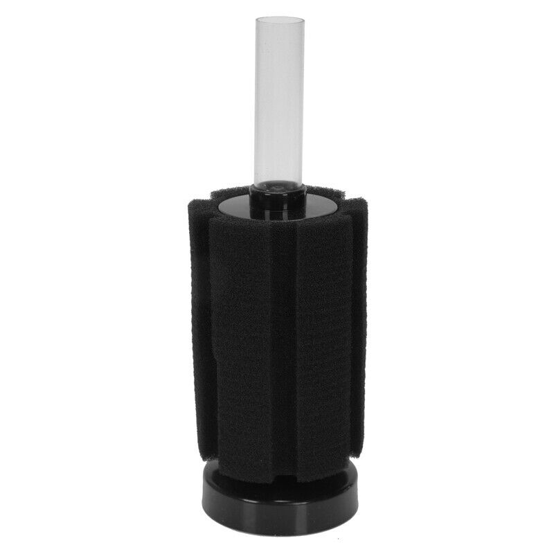 15cm height Fish Tank Aquarium Bio Sponge Filter Black w Air inlet hose