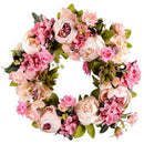 Artificial Flower Wreath Peony Wreath - 16inch Door Wreath Spring Wreath Ro U2S3
