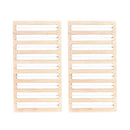 2x Wooden Jewelry Display Tray Multiple Sizes Rings Storage for Window Displays