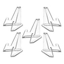 5x Acrylic Coin Display Stands Easel Holders for Badges Tokens Lighters