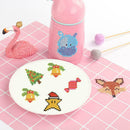 DIY Christmas Kids Round Diamond Stickers Full Drill Diamond Painting Kits