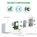 WiFi Smart Socket UK Plug Remote Timing Outlet Power Adapter APP Control