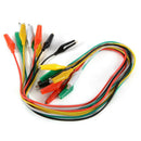 20pcs 50cm/20 inch Crocodile Clip Double-ended Test Insulated Leads Cable W
