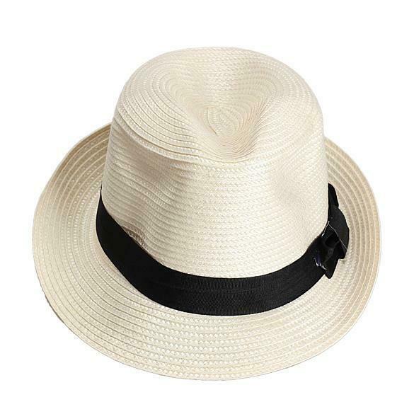 Fashion Lady Summer Beach Sun Straw Hat Braid Cap with Bowknot New