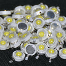 5X(50Pcs 1W Diode High Power Cool White Led Beads 1 Watt Lamp Chip 3V-3.4V Q7D2)