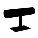 T-shaped velvet display unit for bracelets and watches Black W8H8
