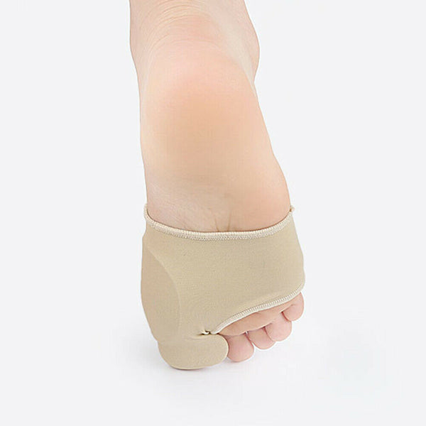 2pcs Bunion Protector Toe Straightener Hallux Valgus Corrector (L)(Beige)