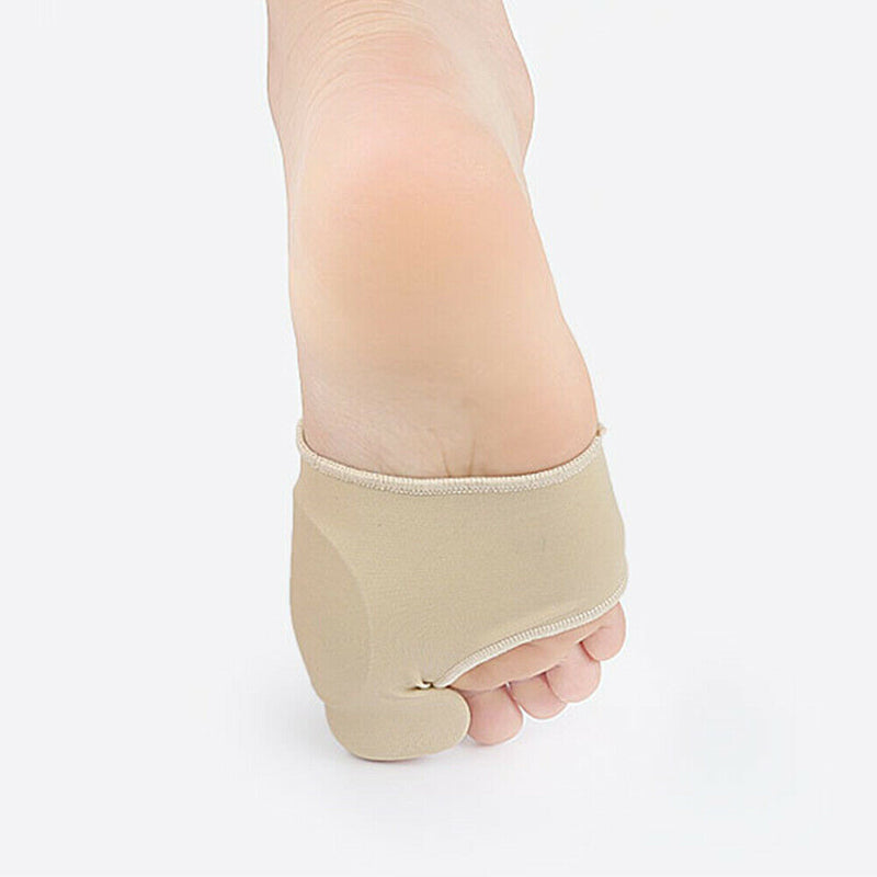 2pcs Bunion Protector Toe Straightener Hallux Valgus Corrector (L)(Beige)