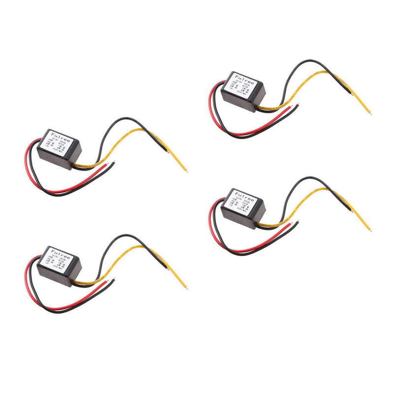 4 Pieces Voltage Reducer DC-DC Buck Converter 12V to 5V Step-down Voltage