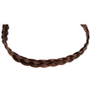 Braided hair headband hair headwrap (brown) J1Q7