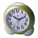2pc Silent Night Light Cartoon Desktop Clock Kids Bedside Alarm Clock Pink/Green