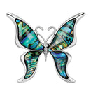 Butterfly Abalone Shell Brooch Pin Wedding Bridal Bouquet  Animal Brooch JCA Gw