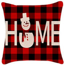 4pcs Linen Christmas Cushion Covers Throw Pillow Cover 45x45cm