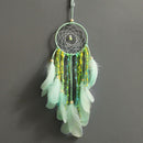 Handmade Feather Crafts Dream Catcher Wind Chimes Wall Hanging Decor With IYY
