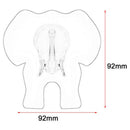 Transparent Adhesive Wall Hooks Cute Elephant Bath Hook Home Kitchen Towel  X2W8