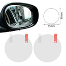 2pcs Round Car Mirror Anti Fog Films Door Rearview Mirror Rainproof Protective
