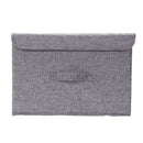 Cotton Linen Fabric Folding Cd Storage Boxes Foldable Bins Toys Organizer W J9C1