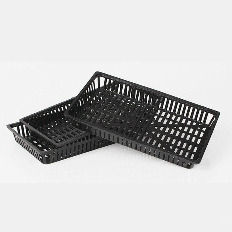 10x Useful Rectangle Plastic Aquatic Pond Water Plants Planting Basket