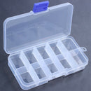 2Pcs 10-Slot Portable Plastic Resistors Electronic Component Case Box